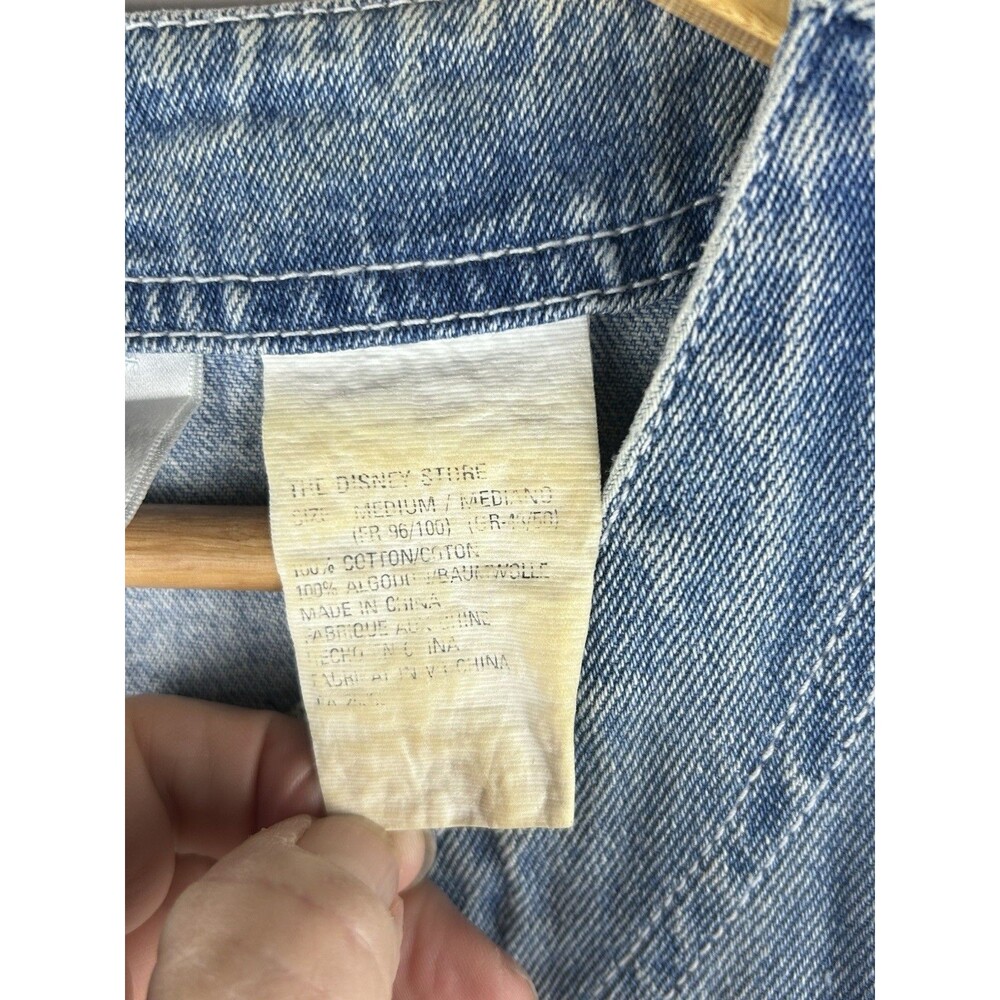 Vtg Winnie The Pooh And Friends Denim Vest Embroidered Front And Back Size M Y2k - Picture 7 of 9